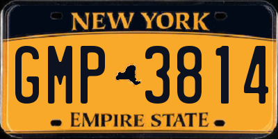 NY license plate GMP3814