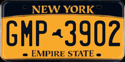 NY license plate GMP3902