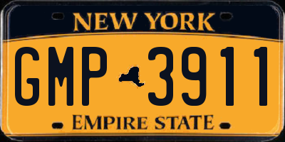 NY license plate GMP3911