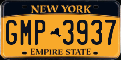 NY license plate GMP3937