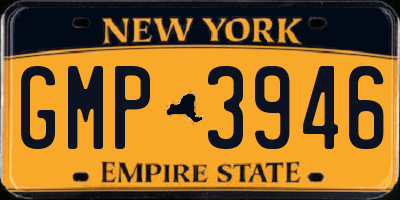 NY license plate GMP3946