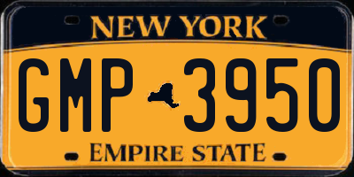 NY license plate GMP3950