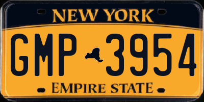 NY license plate GMP3954