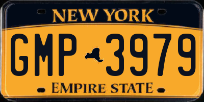 NY license plate GMP3979