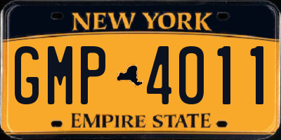 NY license plate GMP4011