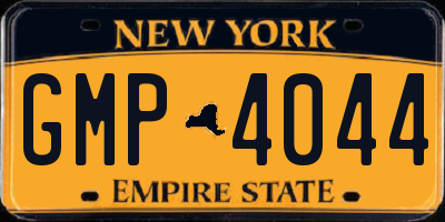 NY license plate GMP4044