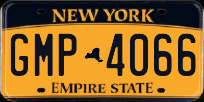 NY license plate GMP4066
