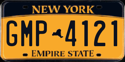 NY license plate GMP4121