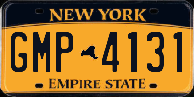 NY license plate GMP4131