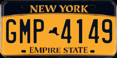 NY license plate GMP4149