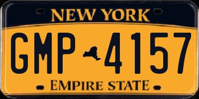 NY license plate GMP4157