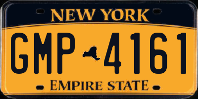 NY license plate GMP4161