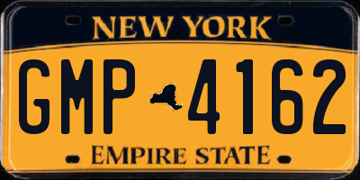 NY license plate GMP4162