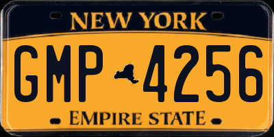 NY license plate GMP4256