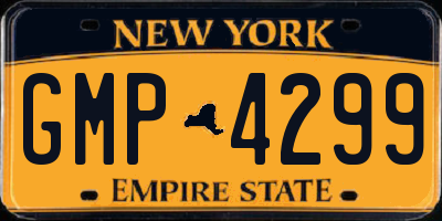 NY license plate GMP4299