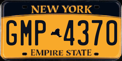NY license plate GMP4370
