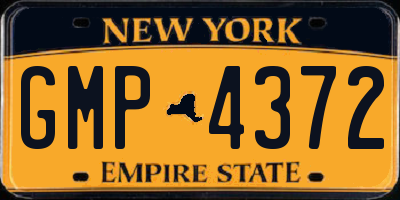 NY license plate GMP4372