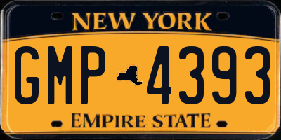 NY license plate GMP4393