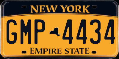 NY license plate GMP4434
