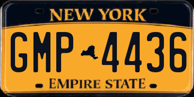 NY license plate GMP4436