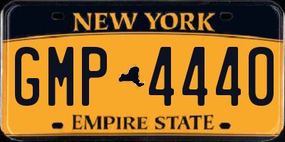 NY license plate GMP4440