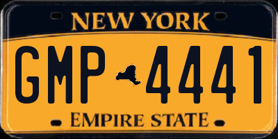 NY license plate GMP4441