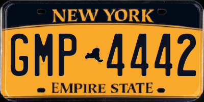 NY license plate GMP4442