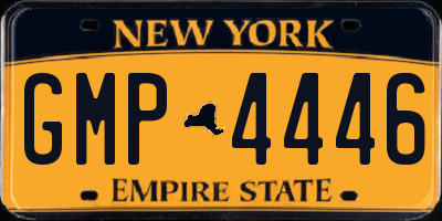 NY license plate GMP4446