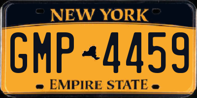 NY license plate GMP4459