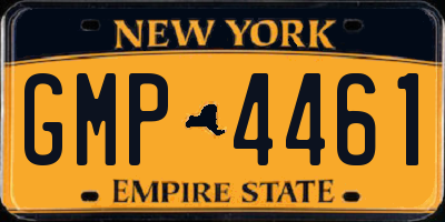 NY license plate GMP4461