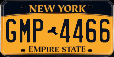 NY license plate GMP4466