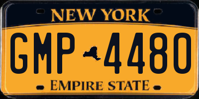 NY license plate GMP4480