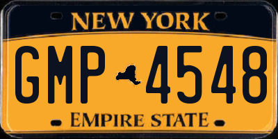 NY license plate GMP4548