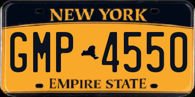 NY license plate GMP4550
