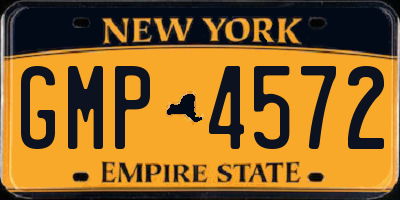 NY license plate GMP4572