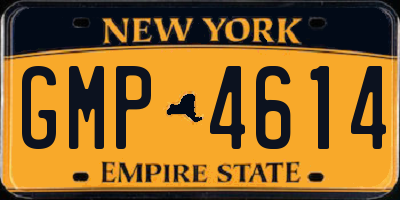 NY license plate GMP4614