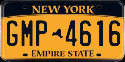 NY license plate GMP4616