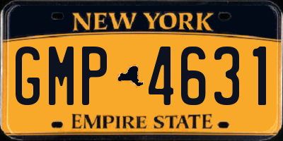 NY license plate GMP4631
