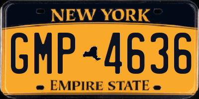 NY license plate GMP4636