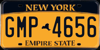 NY license plate GMP4656