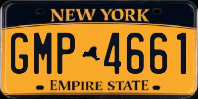 NY license plate GMP4661
