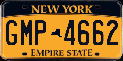 NY license plate GMP4662