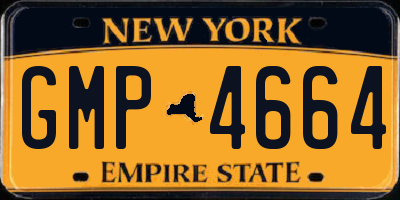 NY license plate GMP4664
