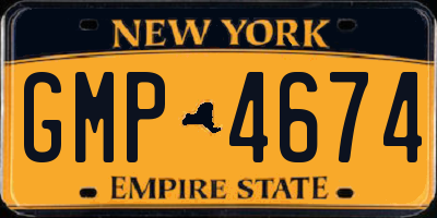 NY license plate GMP4674