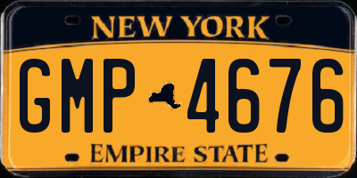 NY license plate GMP4676