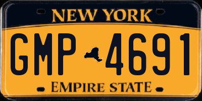 NY license plate GMP4691