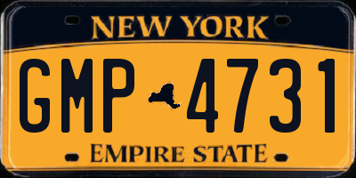 NY license plate GMP4731