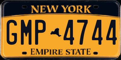 NY license plate GMP4744