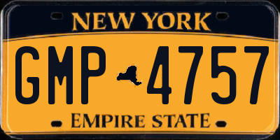 NY license plate GMP4757
