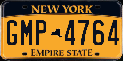 NY license plate GMP4764
